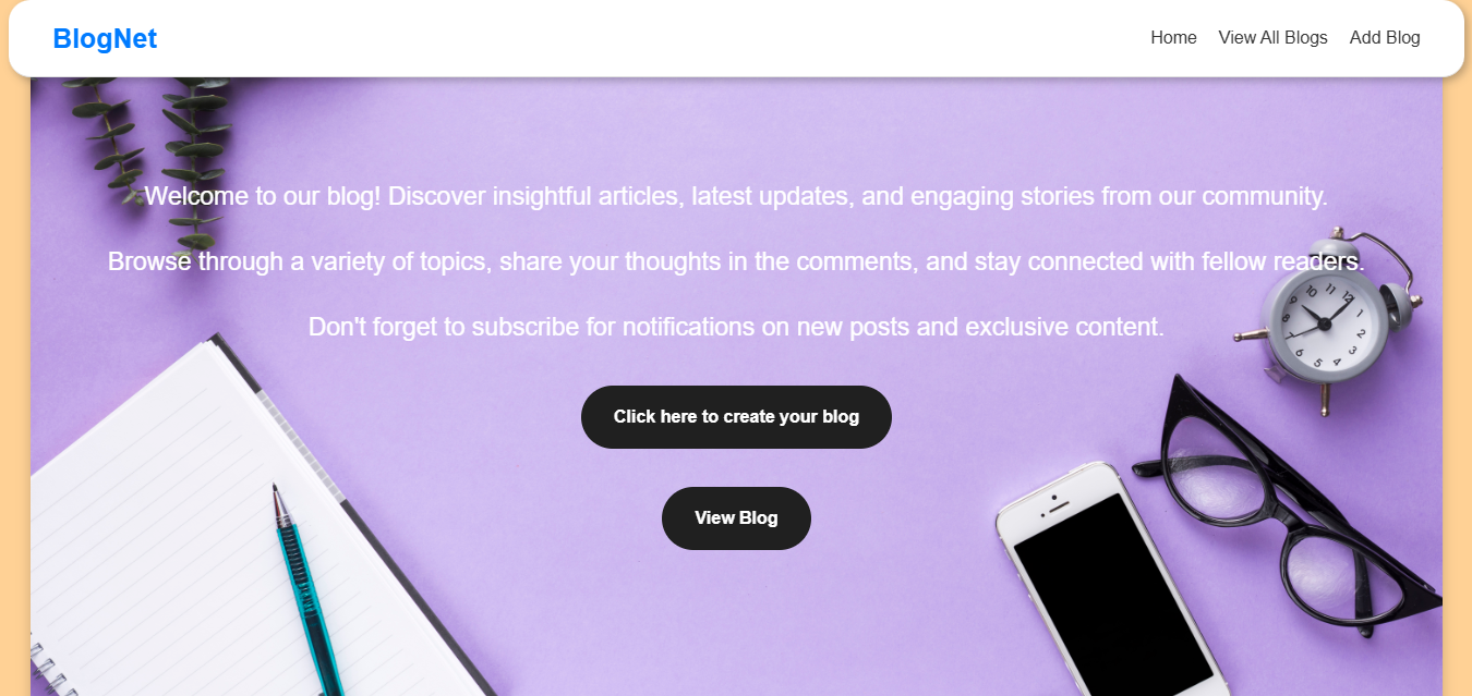 Realtime blog fullstack web application - BlogNet