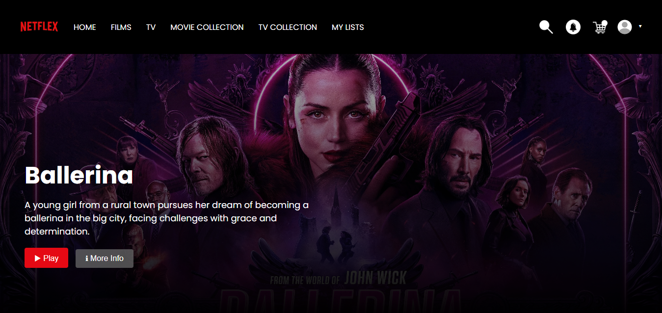 Realtime dynamic fullstack web application - Netflex